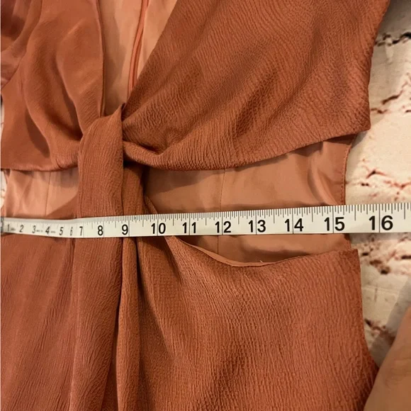 🌱Lelis Collection Copper Cutout Long Sleeve Romper Size L - Picture 6 of 7